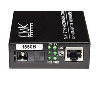 LINK lkmcwd par Media Converter 10/100Base-T a 100BASE-FX Singlemode WDM Individual Fibra bidireccional 1310/1550nm