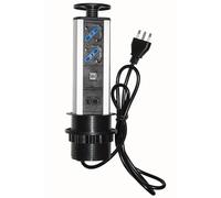 LINK lkmpt02 regleta de Mesa Totalmente con 2 enchufes 16 A Hembra ITA/schuko, 1 RJ45, 1 RJ11, 2 USB