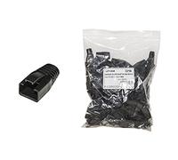 LINK lkpl8 N lkpl8 N Unidades 100 copriconnettori 6 mm para Plug RJ45 8 Pines Cable Cat 5e- 6 Neri, ()