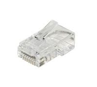 Link LKPL85F - Paquete de 100 Conectores RJ45 con Agujeros para conectar Cables, 8 Polos, categoría 5E UTP, no blindado