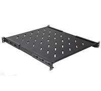 Link LKRIP550AN - Estante para Armario Rack de 19 Pulgadas, Extensible de 550 mm, con 4 enganches Negros