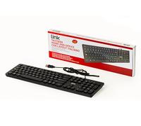 LINK LKTAST50 - Teclado Italiano USB con Teclas Redondas, Color Negro