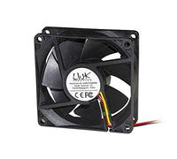 LINK LKV8025 Ventilador 80x80x25mm 12V - Conector 3 hilos con tornillos incluidos, refrigeración electrónica para PC y equipos