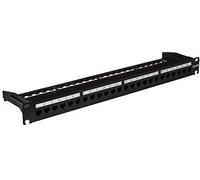 LINK Panel Patch de 24 Puertas categoría 6 A no blindado TOOLESS con Soporte para Cables