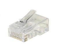 LINK Paquete de 100 Conectores de 8 Pines Cat 6 UTP no apantallado RJ45 para Cable sólido