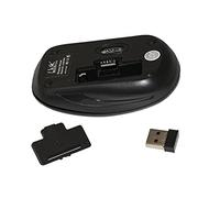 Link, Ratón inalámbrico con Receptor USB de 3 Botones, 1000 dpi, Color Negro