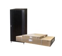 Link Seguridad y Protección Marca Modelo ARMADIO Rack 19 42U (A) 2055, (L) 800, (P) 800 Colore Nero Porta VETRO DISASSEMBLATO con GUIDACAVI Laterale