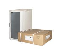 Link Seguridad y Protección Marca Modelo ARMADIO Rack per RETI 19 22U (A) 1166, (L) 600, (P) 800 Colore Grigio Porta VETRO DISASSEMBLATO