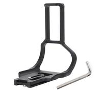 Link - Soporte en L de aluminio para cámaras DSLR con trípode de agarre de batería