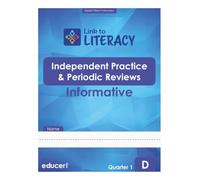 Link to Literacy Level D: Independent Practice and Review Workbook For English Learners - Reading, Writing, Language, Vocabulary, Listening & Speaking (Quarter 1)
