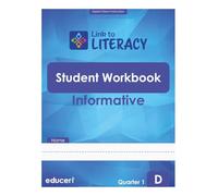 Link to Literacy Level D: Student Workbook For English Learners - Reading Informational, Writing, Language, Vocabulary, Listening & Speaking (Quarter 1)