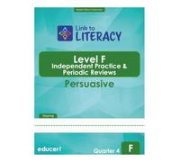 Link to Literacy Level F: Independent Practice and Review Workbook For English Learners - Reading, Writing, Language, Vocabulary, Listening & Speaking (Quarter 4)