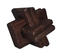Link Wood Knot Decor, Decorative Chain Links, Rustic Objects, Boho Decorations, Coffee Table Centerpiece for Housewarming Wedding Living Room Bedroom Bookshelves Desktop Display, 5,51 x 5,51 in