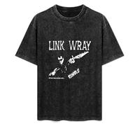 Link Wray's Rumble Retno Guitar T-Shirt Unisex Black tee XL
