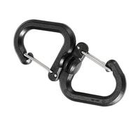 Linkage Fob - Mochila Fasteners for Trekking | Zinc Alloy Plus Rotating Connectors, Travel Gear, Portable Utility Fastening Loops for Camping Hiking Climbing and Mountaineering