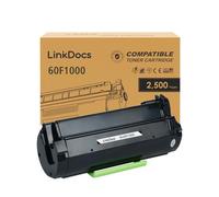 LinkDocs Cartucho de tóner negro de alto rendimiento 60F1000 compatible con Lexmark MX310dn MX410de MX510de MX511de MX511dhe MX511dte MX610de MX611de MX611dhe MX611dte, 2500 páginas