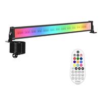 Linke Foco LED RGB de 42W Wallwasher con mando a distancia, foco exterior regulable, luz de inundación multicolor IP66 resistente al agua, barra de luz con función de memoria para jardín, interior, DJ