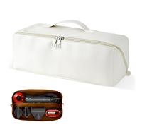 Linkidea Airwrap - Funda de viaje portátil, bolsa para secador de pelo, doble compartimento, impermeable, organizador para secador de pelo (blanco)
