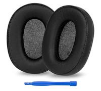 Linkidea Almohadillas de repuesto para auriculares Audio Technica ATH-M50X, ATH-M50XBT, ATH-M60X, ATH-M50xBT2, ATH-M50, ATH-M40X, ATH-M30, ATH-M20, AR5BT (piel de proteína/negro)
