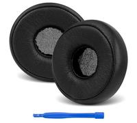 Linkidea Almohadillas de repuesto para auriculares inalámbricos AKG N60NC, almohadillas para auriculares, no aptas para N60NC con cable (piel de proteína/negro)