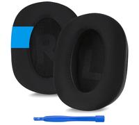 Linkidea Almohadillas de repuesto para auriculares Logitech G Pro, G Pro X, G433, G233, fundas para auriculares (gel refrigerante/negro)