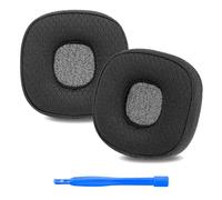 Linkidea Almohadillas de repuesto para auriculares Marshall Major I/II/III/IV/V (tela de malla/negro)
