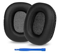 Linkidea Almohadillas de repuesto para auriculares Marshall Monitor (primera generación), almohadillas para auriculares (piel de proteína/negro)