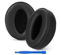 Linkidea Almohadillas de repuesto para auriculares Sennheiser HD4.50BT, HD4.50BTNC, HD4.40BT, HD4.30G, HD4.20S, HD458BT, HD450, almohadillas de repuesto para auriculares (piel de proteína/negro)