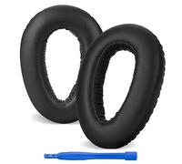 Linkidea Almohadillas de repuesto para auriculares Sennheiser PXC 550/ PXC 550-II inalámbricos, MB660UC/ MB660MC, almohadillas para auriculares (piel de proteína/negro)