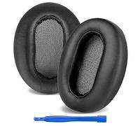 Linkidea Almohadillas de repuesto para auriculares Sony MDR-1AM2, MDR-1AM2/B, almohadillas para los oídos (piel de proteína/negro)