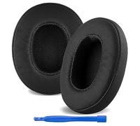 Linkidea Almohadillas de Repuesto para Skullcandy Crusher Wireless/Crusher EVO/Crusher ANC, Hesh 3/ EVO/ANC, Venue ANC (Cuero proteico/Negro)