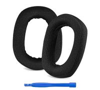 Linkidea Almohadillas suaves de repuesto compatibles con auriculares inalámbricos Logitech G435 para juegos, almohadillas para los oídos (tela de malla/negro)