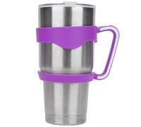 Linkidea Asa para vaso compatible con Yeti Rambler de 30 oz y Ozark Trail, agarre antideslizante portátil para taza de viaje, color morado