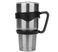 Linkidea Asa para vaso compatible con Yeti Rambler de 30 oz y Ozark Trail, agarre antideslizante portátil para taza de viaje, color negro