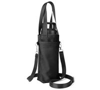 Linkidea Bolsa con correa para soporte para botella de agua compatible con YETI Rambler Bottle de 26 onzas, Hydro Flask, bolsa de transporte ligera y aislada para (Negro)