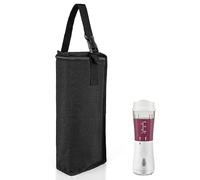 Linkidea Bolsa de almacenamiento para licuadora, bolsa de transporte ajustable para licuadora con correa de mano, contenedor pequeño portátil compatible con Hamilton Beach (negro), Black