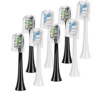 Linkidea Cabezal de cepillo de dientes eléctrico de repuesto, paquete de 8 cabezales de cepillo suave, cabezal de cepillo de dientes eléctricos compatible con Philips Sonicare ProtectiveClean