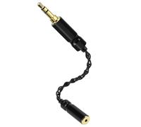Linkidea Cable adaptador de auriculares macho de 3,5 mm a hembra de 2,5 mm, adaptador de audio de cobre chapado en plata para auriculares, DAC de alta fidelidad, DAP y amplificador de auriculares
