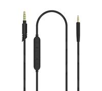 Linkidea Cable de audio con micrófono auriculares JBL Tune 770NC/670NC, 3,5 mm TRRS a 2,5 mm TRS, cable AUX de repuesto con micrófono en línea y control de volumen (1,5 m)