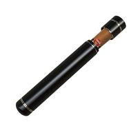 Linkidea Estuche de aleación de Aluminio para Puros, Tubo hermético Individual para Puros de 50 a 62 Anillos, Tubos para Puros con Tapas (Negro)