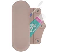 Linkidea Estuche de Viaje Manual para Cepillo de Dientes con Cierre magnético, Compatible con Colgate ExtraClean, Oral-B CrossAction, Bolsa de Transporte de Pasta de Dientes de Silicona, Caja de