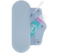 Linkidea Estuche de Viaje Manual para Cepillo de Dientes con Cierre magnético, Compatible con Colgate ExtraClean, Oral-B CrossAction, Bolsa de Transporte de Pasta de Dientes de Silicona, Caja de