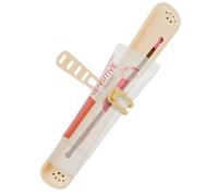 Linkidea Estuche de viaje manual para cepillo de dientes con correa para pasta de dientes, contenedor de cepillo de silicona, almacenamiento protector compatible con Oral-B CrossAction, Colgate 360