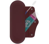 Linkidea Estuche de Viaje Manual para Pasta de Dientes, Compatible con Colgate ExtraClean, Oral-B CrossAction, Bolsa de Transporte de Silicona con Cierre magnético, Caja de Almacenamiento Protectora