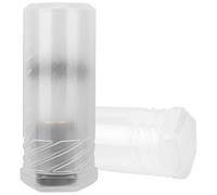 Linkidea Estuche de viaje (paquete de 2) con soporte impermeable para brochas de afeitar, organizador de aseo portátil para hombres, compatible con brochas grandes (blanco)