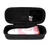 Linkidea Estuche de Viaje para afeitadora eléctrica para Mujer, Compatible con OLOV, Risina TC-017, MANSPOT HCW003A, Recortadora de Vello Corporal, Bolsa de Transporte rígida (Negra)