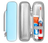 Linkidea Estuche de viaje para cepillo de dientes eléctrico para niños con forro impermeable, bolsa de transporte rígida portátil, caja de almacenamiento protectora compatible con Philips Sonicare