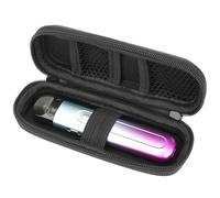 Linkidea Estuche de viaje para cigarrillos electrónicos, con cordón antipérdida, compatible con J-U-UL, R-E-LX y MO-TI (negro)