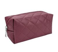 Linkidea Estuche de Viaje para Recortadora eléctrica para Mujer, Bolsa de Almacenamiento de Cuchilla para Bikini de Cuero Vegano, Compatible con Philips BRL170/00, BRE700/04, HP6306/50 (Rojo)
