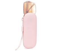 Linkidea - Estuche extragrande para gafas de sol, estuche grande para gafas de sol, estuche de viaje compatible con Rayban Old Aviator/Caravan Reverse Square/William Titanium Square (rosa)